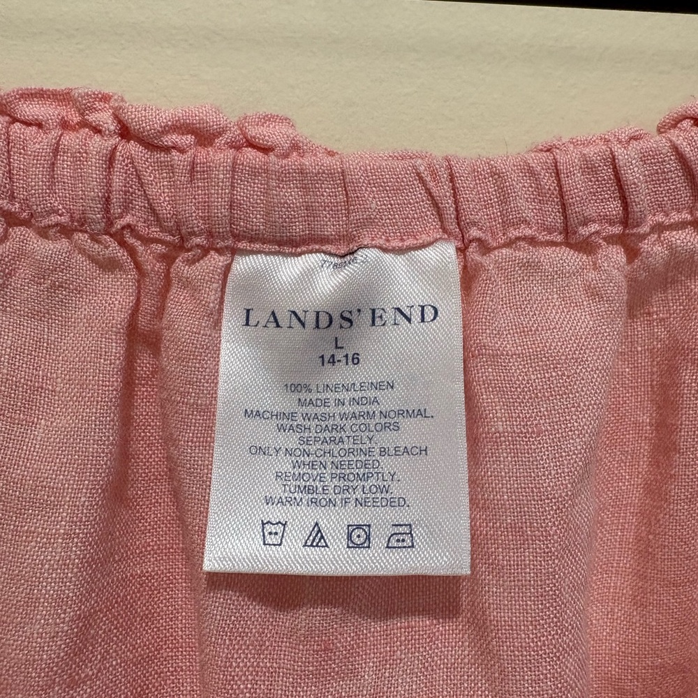 Lands End 100%Linen Women’s Top - Picture 5 of 6